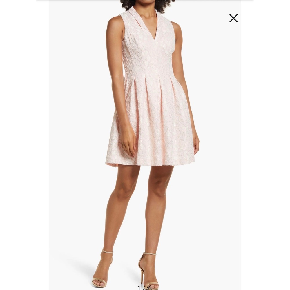 Vince Camuto  Boded Lace Sleeveless Fit & Flare Dress‎ Size 0